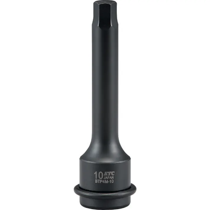 【CAINZ-DASH】京都機械工具 12.7sq. インパクトレンチ用ヘキサゴンレンチ 対辺寸法7mm 全長100mm BTP4M-07P【別送品】