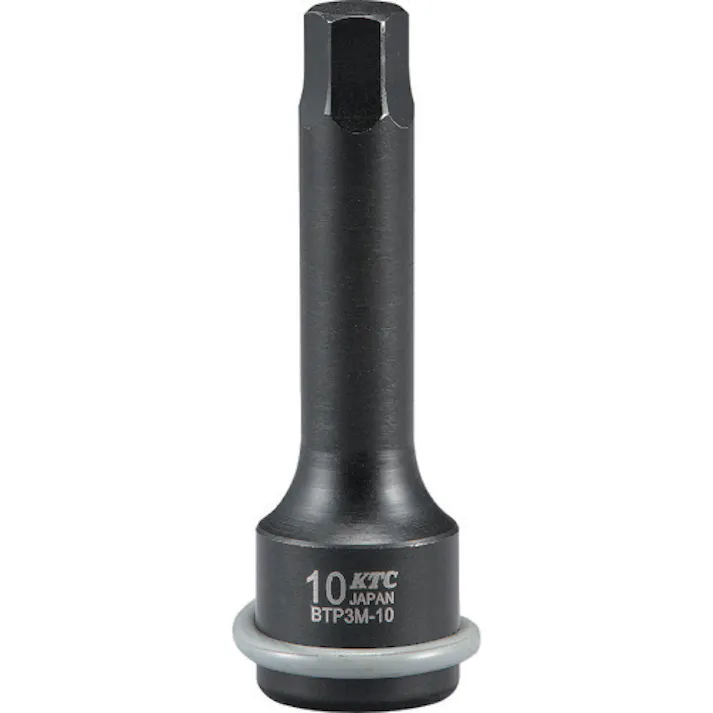 【CAINZ-DASH】京都機械工具 9.5sq. インパクトレンチ用ヘキサゴンレンチ 対辺寸法8mm 全長75mm BTP3M-08P【別送品】