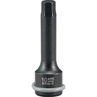 【CAINZ-DASH】京都機械工具 9.5sq. インパクトレンチ用ヘキサゴンレンチ 対辺寸法12mm 全長75mm BTP3M-12P【別送品】