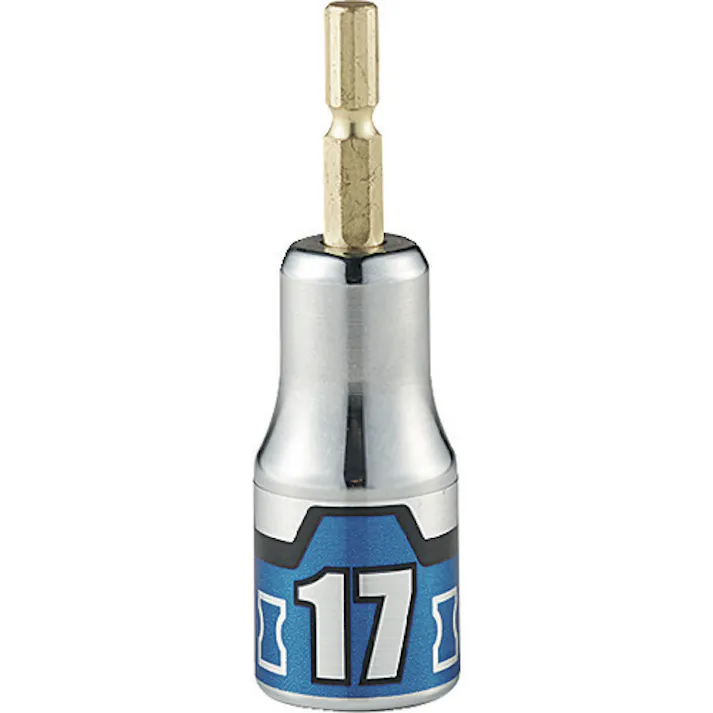 【CAINZ-DASH】京都機械工具 インパクトドライバ用ショートソケットビット 難攻不落 17mm BZP63S-17【別送品】
