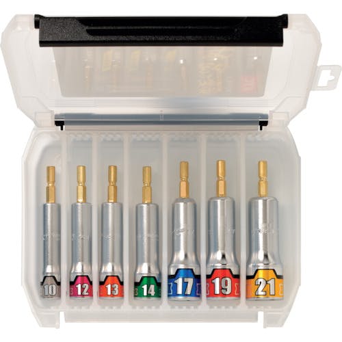 【CAINZ-DASH】京都機械工具 インパクトドライバ用ソケットビットセット　難攻不落　［７点］ TBZP637【別送品】