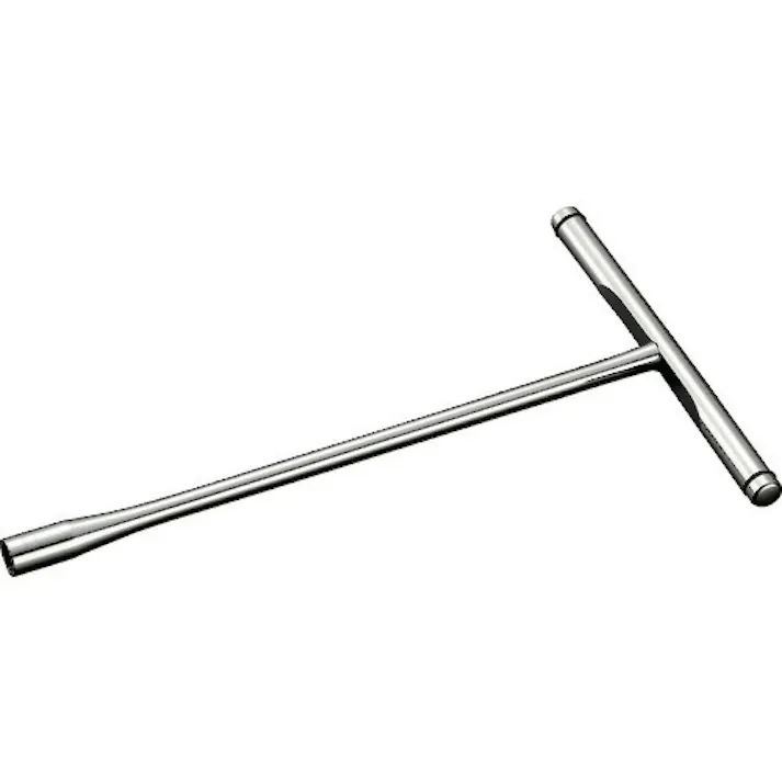 【CAINZ-DASH】京都機械工具 T形レンチ 対辺寸法8mm 全長256mm 全幅150mm NHT-08【別送品】