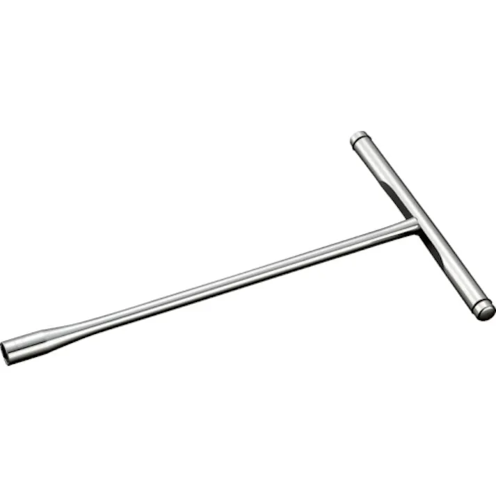 【CAINZ-DASH】京都機械工具 T形レンチ 対辺寸法10mm 全長256mm 全幅160mm NHT-10【別送品】