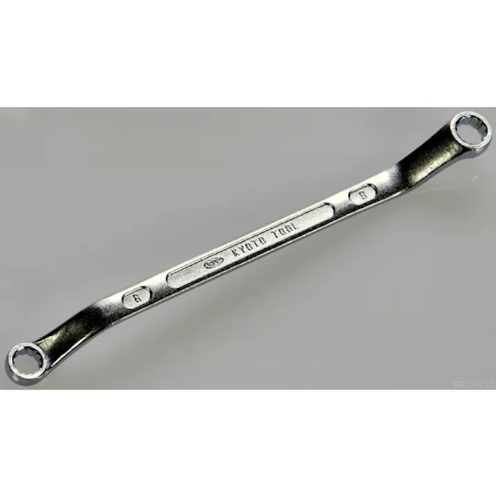 【CAINZ-DASH】京都機械工具 45°ロングめがねレンチ8×9mm M25-8X9【別送品】