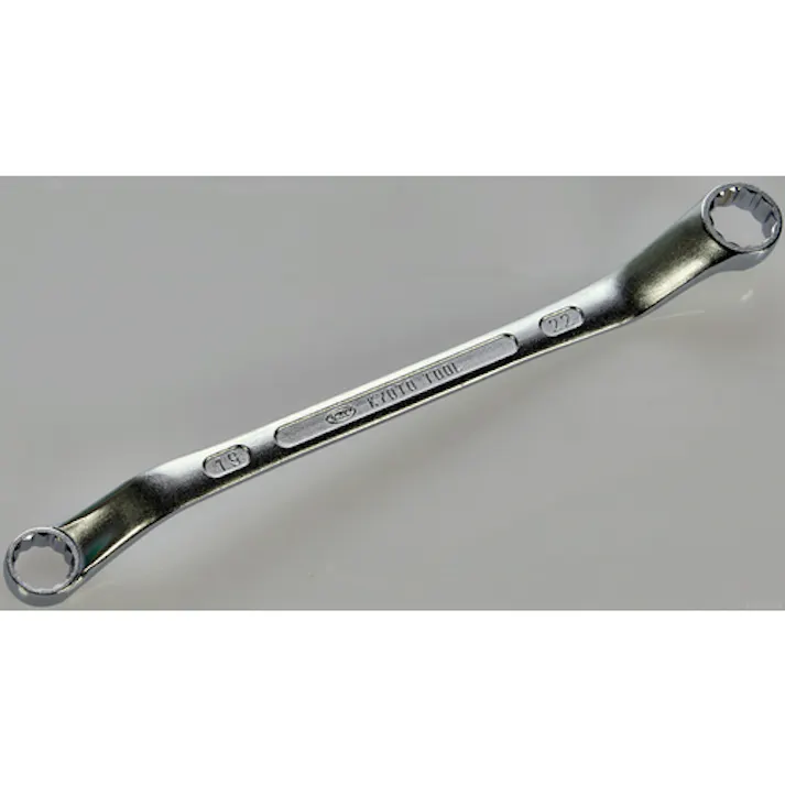 【CAINZ-DASH】京都機械工具 45°ロングめがねレンチ19×22mm M25-19X22【別送品】