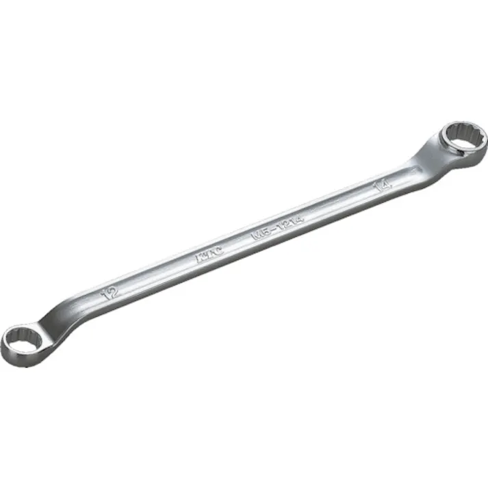 【CAINZ-DASH】京都機械工具 45°×6°ロングめがねレンチ 対辺寸法13×17mm 全長252mm M5-1317【別送品】