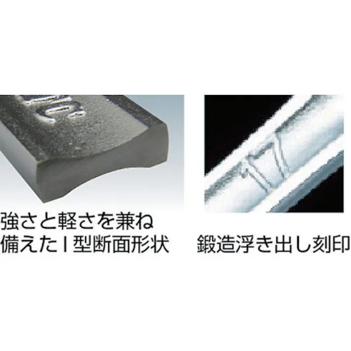 【CAINZ-DASH】京都機械工具 45°×6°ロングめがねレンチ 対辺寸法17×21mm 全長308mm M5-1721【別送品】