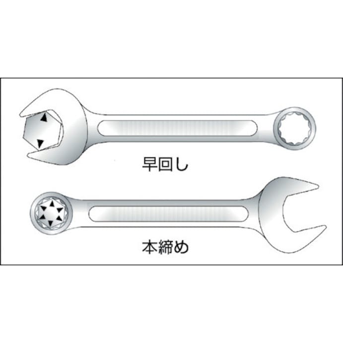 【CAINZ-DASH】京都機械工具 コンビネーションレンチ４６ｍｍ MS2-46【別送品】