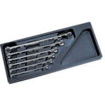 【CAINZ-DASH】京都機械工具 ストレートスタンダードヘックスめがねレンチセット［６本組］ NTM106H【別送品】