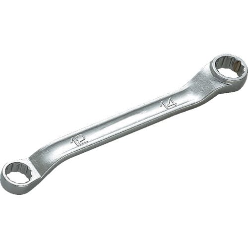 【CAINZ-DASH】京都機械工具 ４５°×６°ショートめがねレンチ１９×２１ｍｍ M5S-1921【別送品】