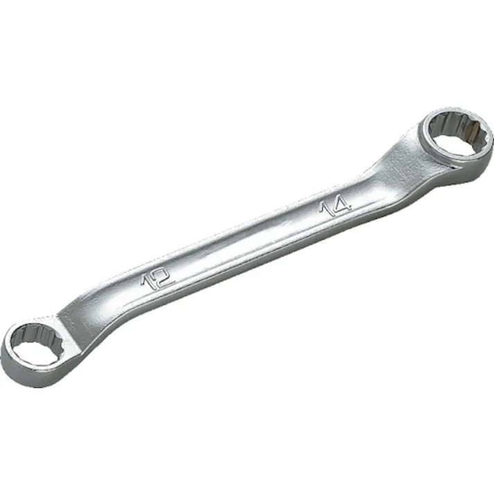 【CAINZ-DASH】京都機械工具 45°×6°ショートめがねレンチ19×21mm M5S-1921【別送品】