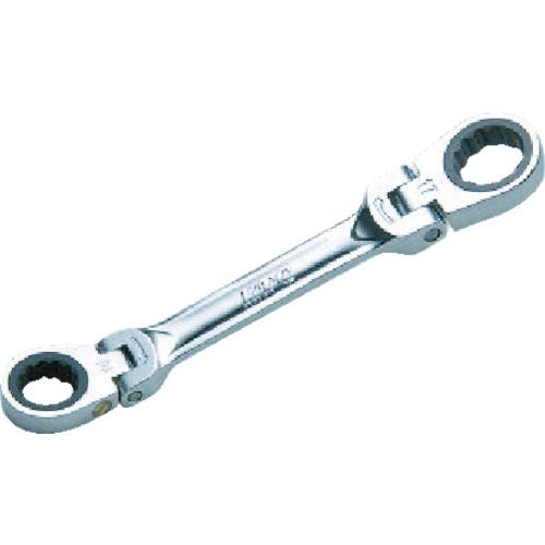 京都機械工具 ショートラチェットめがねレンチ(両頭首振りタイプ) 13X15mm MR1S-1315F ラチェットめがねレンチ 京都機械工具 ショートラチェットめがねレンチ(両頭首振りタイプ) 13X15mm MR1S-1315F ラチェットめがねレンチ