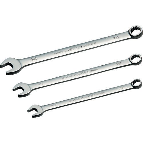 【CAINZ-DASH】京都機械工具 ロングコンビネーションレンチ　二面幅２４ｍｍ　全長３７５ｍｍ NMS2L-24【別送品】