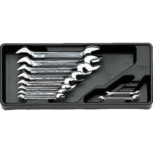 【CAINZ-DASH】京都機械工具 スパナセット［１０本組］ TS210【別送品】