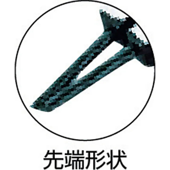 【CAINZ-DASH】京都機械工具 直型スナップリングプライヤ軸用 Ф2.0 SOP-171【別送品】