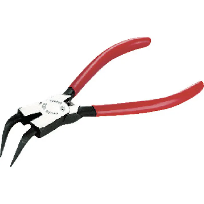 【CAINZ-DASH】京都機械工具 曲型スナップリングプライヤ穴用 Ф1.2 SCP-172L【別送品】