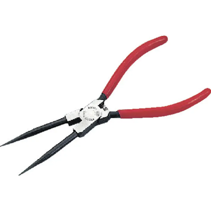 【CAINZ-DASH】京都機械工具 直型ロングスナップリングプライヤ穴用 Ф1.2 SCP-171LL【別送品】