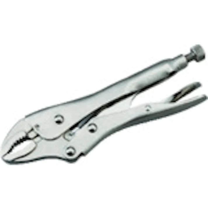 【CAINZ-DASH】京都機械工具 ロッキングプライヤー 曲線あご(ワイヤーカッター付) 全長140mm 最大口開き32mm 130WR【別送品】