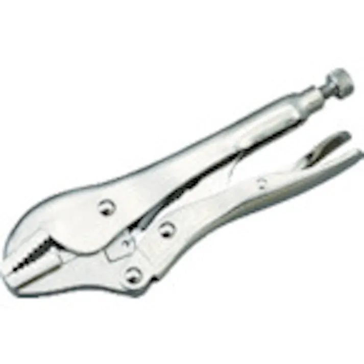 【CAINZ-DASH】京都機械工具 グリッププライヤー ロッキングプライヤ直線あご 全長215mm 250R【別送品】