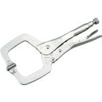 京都機械工具 ロッキングプライヤスイーベルパッドクランプ 全長270mm 280SP グリッププライヤー(板金・溶接用) 京都機械工具 ロッキングプライヤスイーベルパッドクランプ 全長270mm 280SP グリッププライヤー(板金・溶接用)
