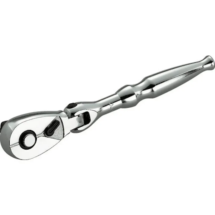 【CAINZ-DASH】京都機械工具 9.5sq.コンパクトフレックスラチェットハンドル 歯数36枚 差込角9.5mm 全長125mm BRC3F【別送品】