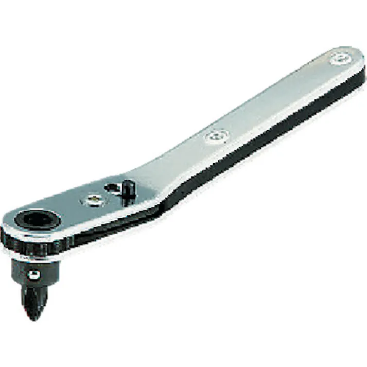 【CAINZ-DASH】京都機械工具 板ラチェット差替えドライバオフセットタイプ(クロスNo.2ビット付) RM32【別送品】