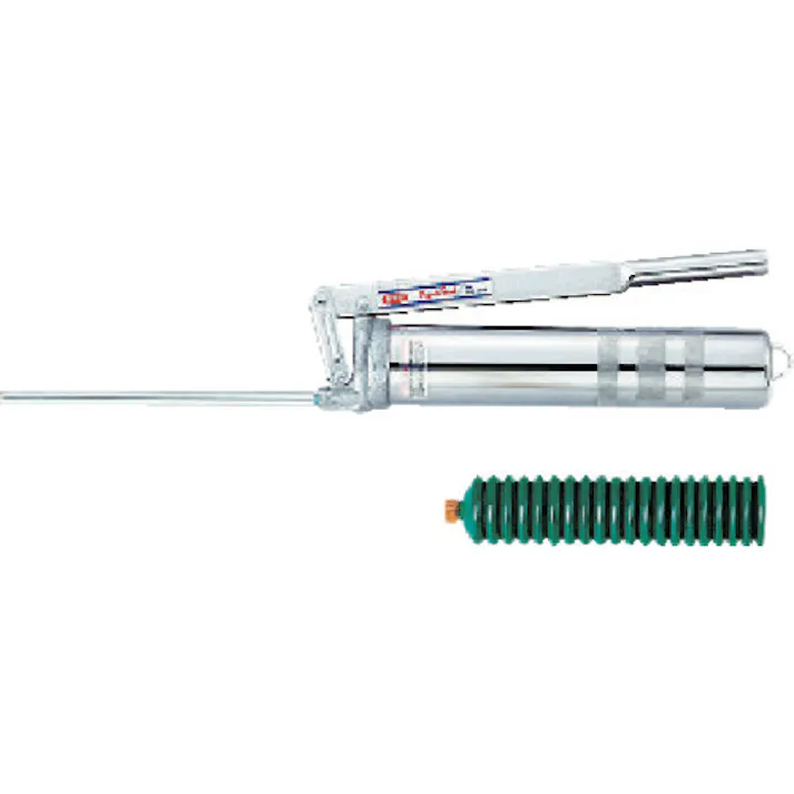 【CAINZ-DASH】京都機械工具 グリスガン(カートリッジグリス専用) 1回吐出量1cc ノズル長250mm 油槽径63mm CG-400【別送品】