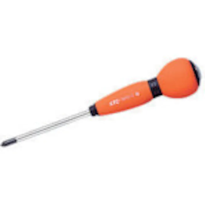 【CAINZ-DASH】京都機械工具 ソフトラウンドドライバ クロス貫通タイプNo.2 軸長150mm D8P2-215【別送品】