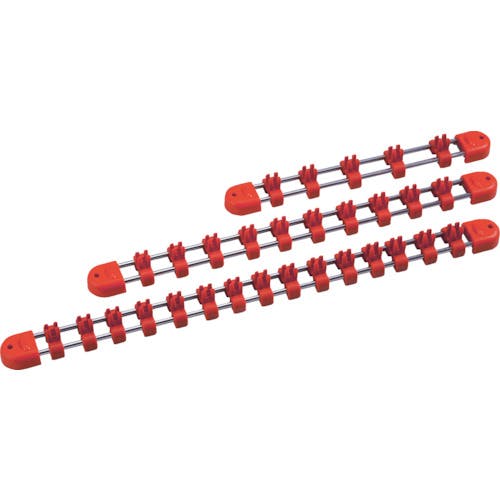 【CAINZ-DASH】京都機械工具 ９．５ｓｑ．ソケットホルダー　差込角９．５ｍｍ　差込数１５個　全長３６５ｍｍ EHB315【別送品】