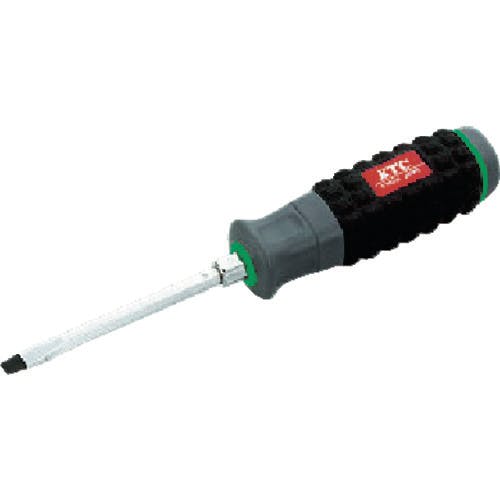 京都機械工具 樹脂柄ドライバ マイナス貫通タイプ 刃先6.3マイナス 軸長100mm D1M2-6 グリップドライバー 京都機械工具 樹脂柄ドライバ マイナス貫通タイプ 刃先6.3マイナス 軸長100mm D1M2-6 グリップドライバー