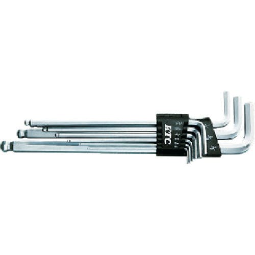 京都機械工具 ボールポイントL形ロング六角棒レンチセット(9本組) HL259BSP ボールポイント六角棒レンチ(インチサイズ)セット 京都機械工具 ボールポイントL形ロング六角棒レンチセット(9本組) HL259BSP ボールポイント六角棒レンチ(インチサイズ)セット