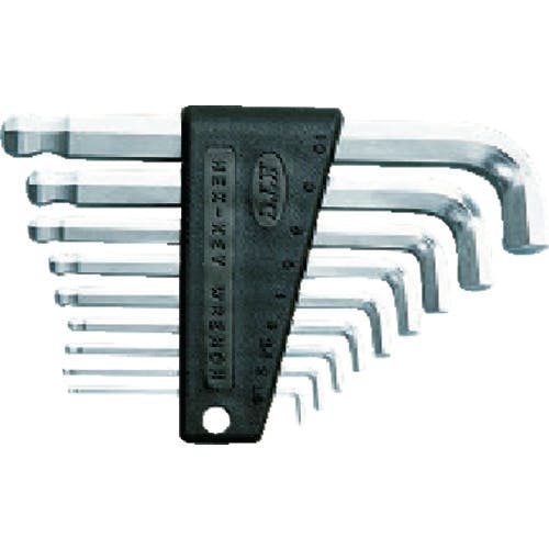 【CAINZ-DASH】京都機械工具 ボールポイントＬ型スタンダード六角棒レンチセット首下ショート［９本組］ HLDS2009【別送品】