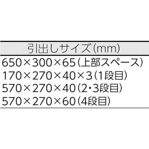 CAINZ-DASH】京都機械工具 トップチェスト（４段６引出し） SKX3306