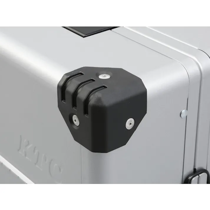 【CAINZ-DASH】京都機械工具 スチール製工具箱 両開きメタルケース(シルバー) 間口440×奥行233×高さ230mm EK-10A【別送品】