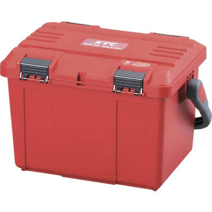 【CAINZ-DASH】京都機械工具 樹脂製工具箱 プラハードケース レッド 間口540×奥行360×高さ3550mm EKP-1A【別送品】