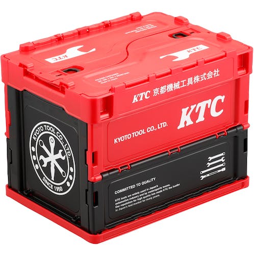 京都機械工具 KTC折り畳みコンテナ 20L (レッド) YG-195 折りたたみコンテナ 京都機械工具 KTC折り畳みコンテナ 20L (レッド) YG-195 折りたたみコンテナ