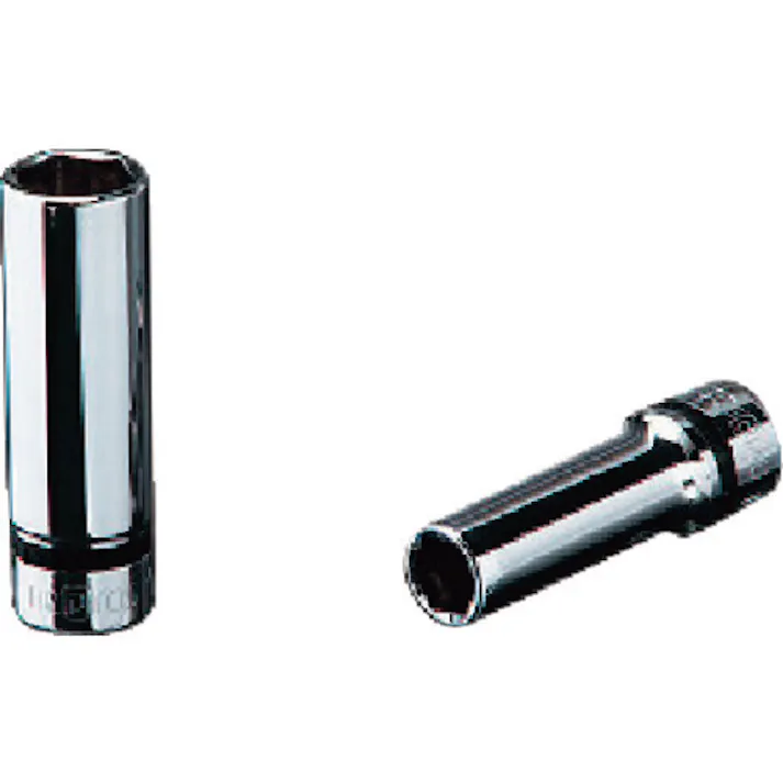 【CAINZ-DASH】京都機械工具 9.5sq.ディープソケット(六角) 対辺寸法1/4インチ 全長55mm NB3L-1/4【別送品】