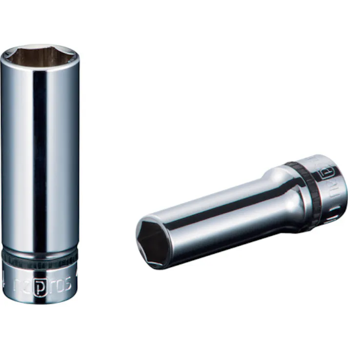 【CAINZ-DASH】京都機械工具 9.5sq.ディープソケット(六角) 対辺寸法3/8inch 全長55mm NB3L-3/8【別送品】
