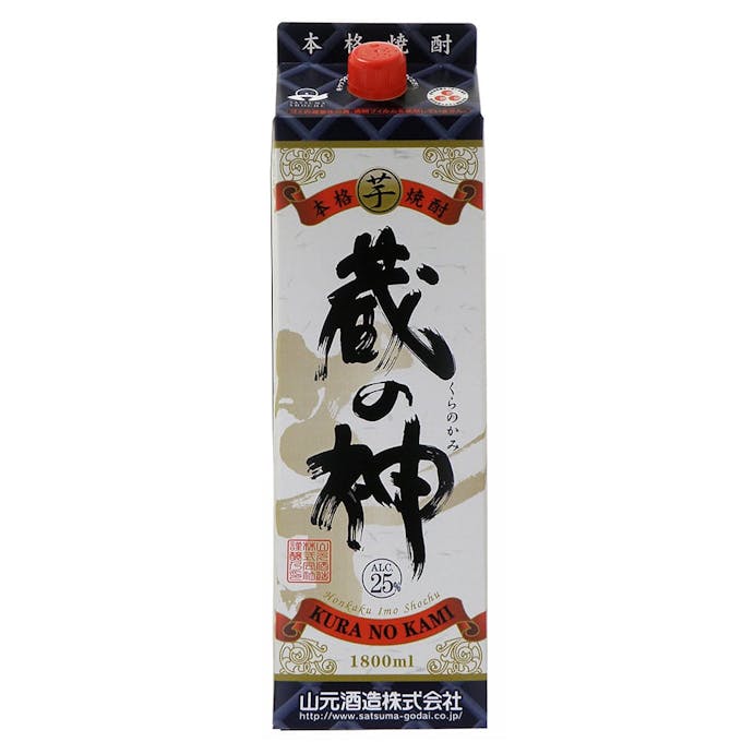 蔵の神 芋 25度 パック 1800ml【別送品】