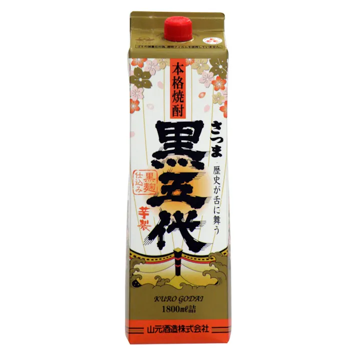 さつま 黒五代 芋 25度 パック 1800ml【別送品】(販売終了)