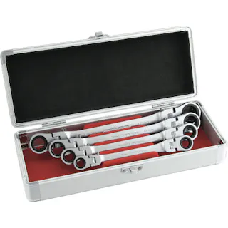 【CAINZ-DASH】スエカゲツール ダブルフレックスロックギアレンチ4本組セット DFL-4S【別送品】