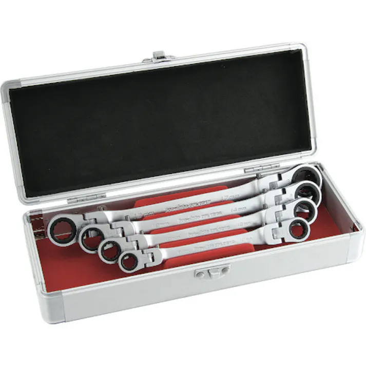 【CAINZ-DASH】スエカゲツール ダブルフレックスロックギアレンチ4本組セット DFL-4S【別送品】