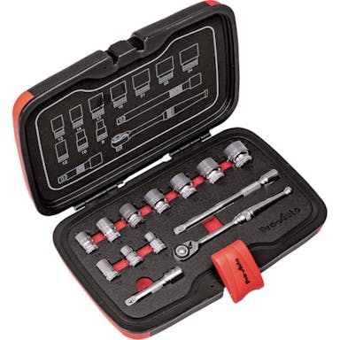【CAINZ-DASH】スエカゲツール ３／８ＤＲ．１３ＰＣソケットレンチセット【別送品】