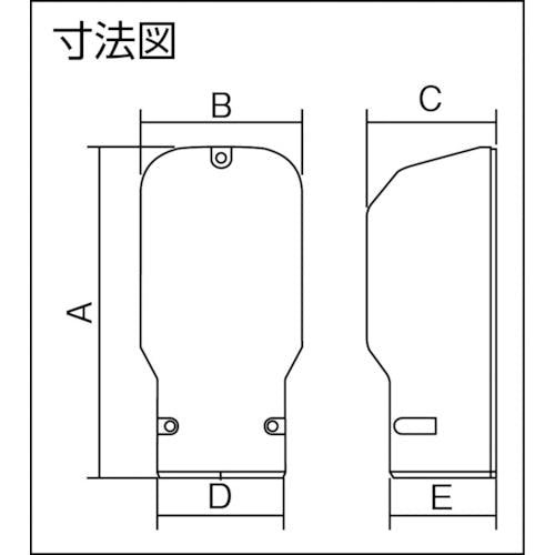 Panasonic 壁面取出しカバー グレー DAS280H