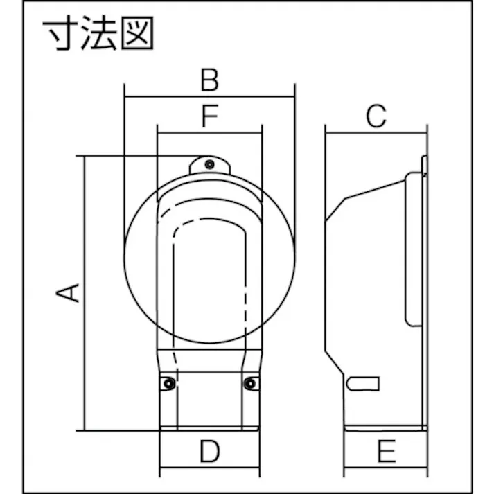 【CAINZ-DASH】パナソニックエレクトリックワークス社 壁面取出しカバーPタイプ ブラック DAS280PB【別送品】