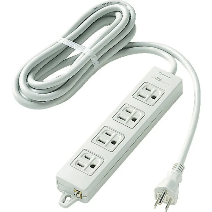 【CAINZ-DASH】パナソニックエレクトリックワークス社 OAタップ 接地15A形 4コ口 1mコード付 WCH2314HP【別送品】