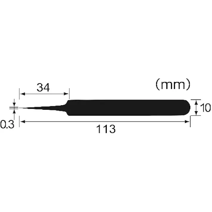 【CAINZ-DASH】エンジニア ESDピンセット(極細タイプ) PTZ-63【別送品】
