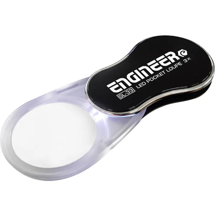 【CAINZ-DASH】エンジニア LEDポケットルーペ SL-33【別送品】