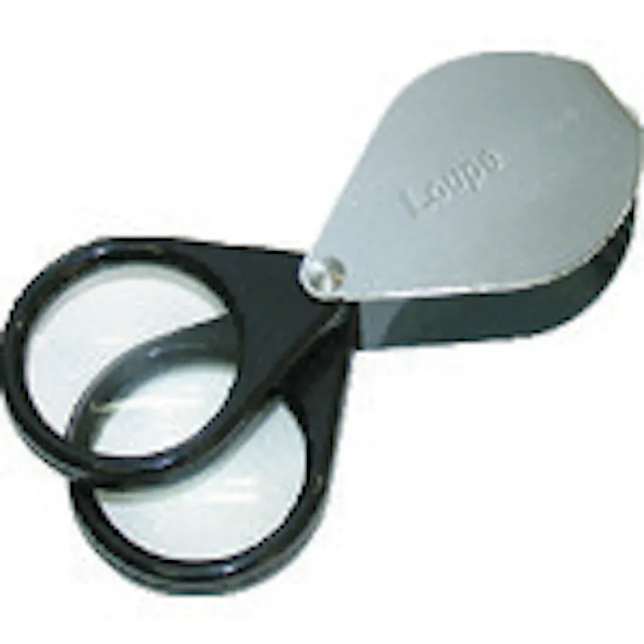 【CAINZ-DASH】エンジニア ポケットルーペ(4倍×2枚) レンズ寸法30mm SL-48【別送品】