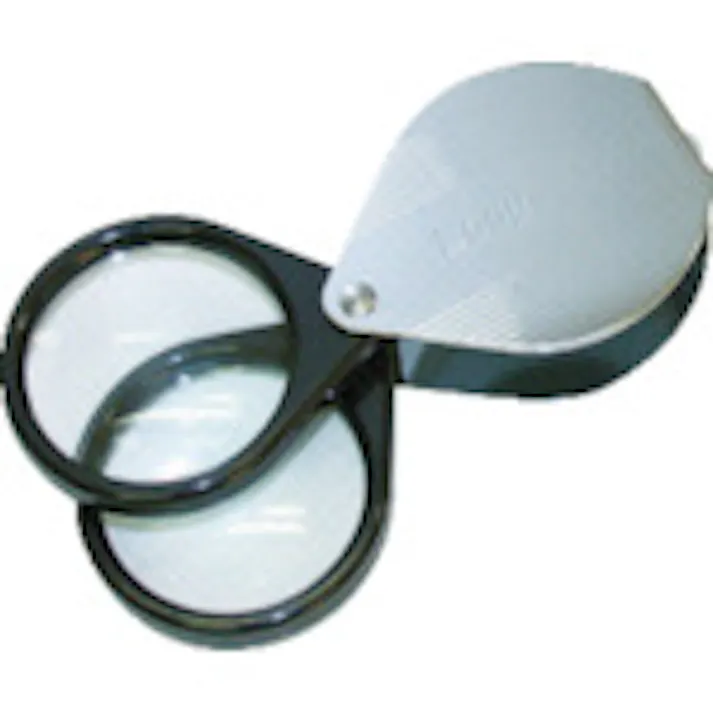 【CAINZ-DASH】エンジニア ポケットルーペ(4倍×2枚) レンズ寸法36mm SL-49【別送品】